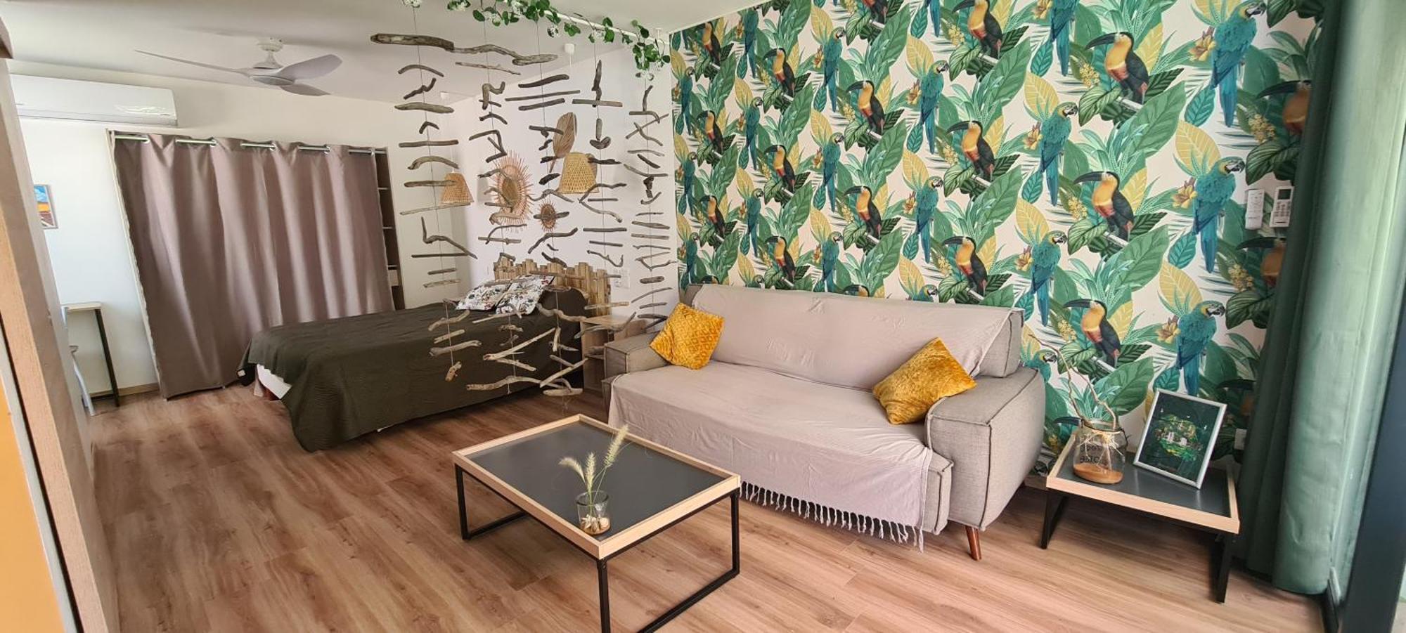 Coquet Appartement A 50 M Du Lagon L'Etang-Sale Luaran gambar